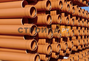 Труба ПП 110х3.2 мм, 2 м (оранжевый) FLEXTRON фото 2