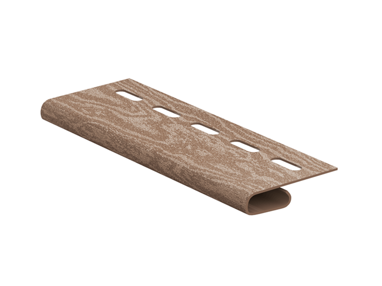 Финишная планка к сайдингу Ю-Пласт Тимбер-Блок, кедр натуральный, 3.05 ...