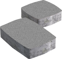 Плитка тротуарная Классика 4.5, Стандарт, серый, 115x115x45 мм