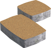 Плитка тротуарная Классика 4.5, Стандарт, горчичный, 115x115x45 мм