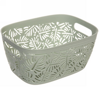 Корзина для хранения «Тропики» зеленая, 23.5x17.2x12 см