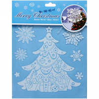 Наклейка на стекло «С новым годом» 15x18 см