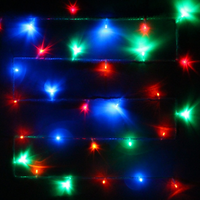 Гирлянда для дома Мультицвет, 50 ламп, LED, прозрачный провод, 8 режимов, IP20, 5.5 м