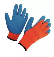 Перчатки рабочие, из акрила, утепленные, с ворсом, 10 класс, облитые латексом