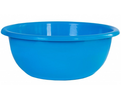Таз круглый, пластик, голубой, 9 л