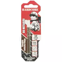 Сверло по металлу Hardcore 3.0х61 мм, кобальт (2 шт) 