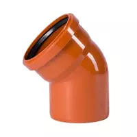 Отвод RTP 110мм, 45°, рыжий