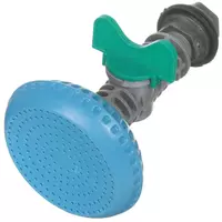 Душ летний с краном, пластик, с лейкой 9 см