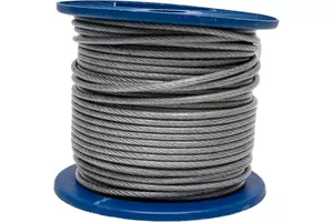 Трос DIN 3055 в изоляции PVC 4/5 мм (200 м)