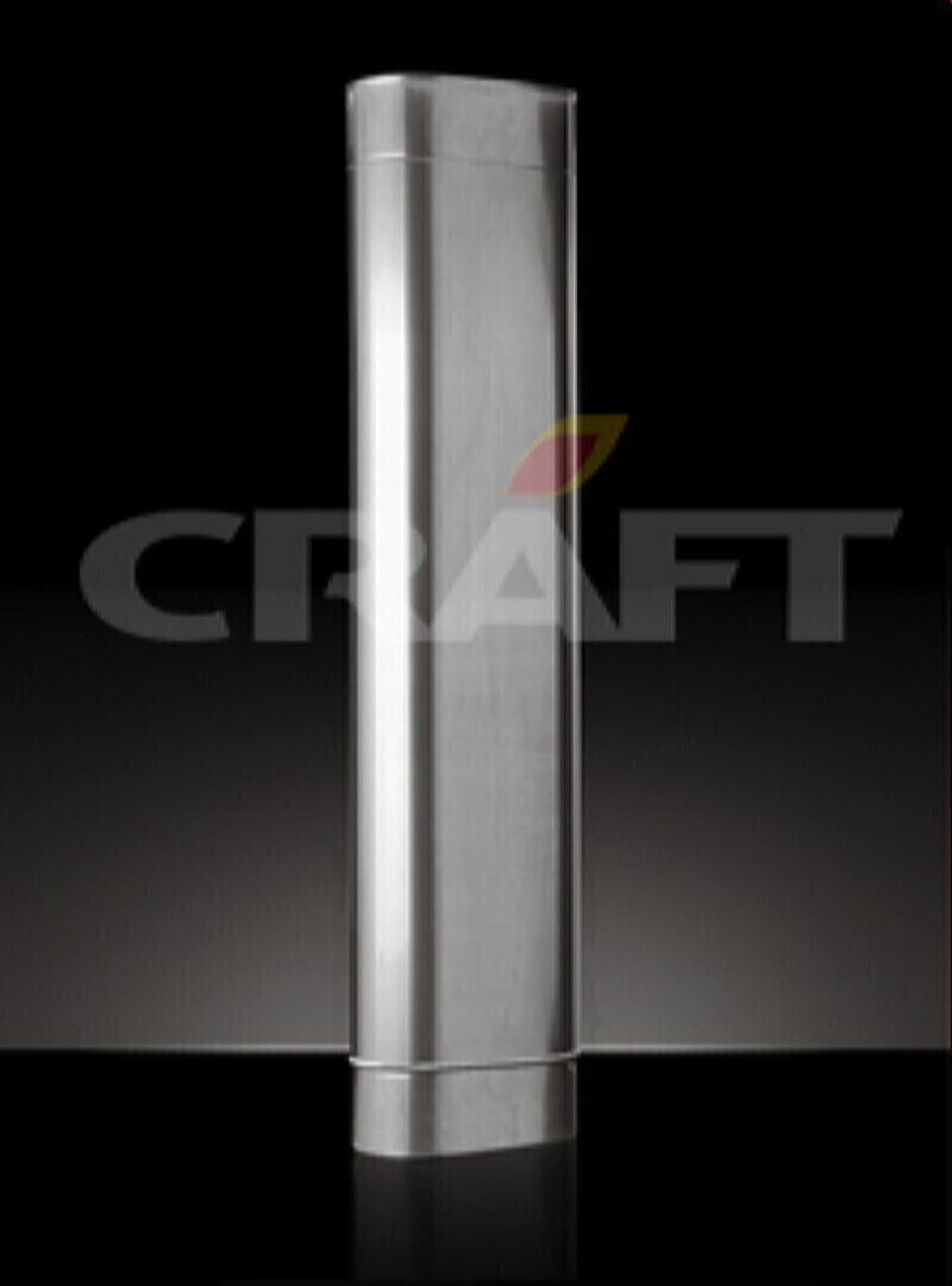 CRAFT Труба овальная 0,5 м Ф 120х240 (316/0,5 мм ,матовая)
