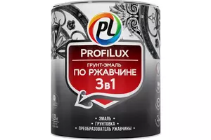 Грунт эмаль по ржавчине 3 в 1, серая (0.9кг) Профилюкс