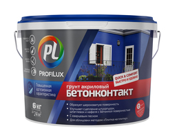 Грунт БЕТОНКОНТАКТ Профилюкс для внутренних и наружных работ (6кг)