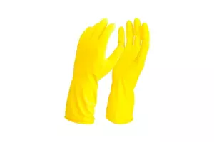 Перчатки хозяйственные, прочный латекс, с х/б напылением, М