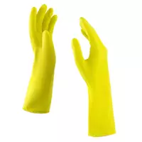 Перчатки хозяйственные, прочный латекс, х/б напылением, S