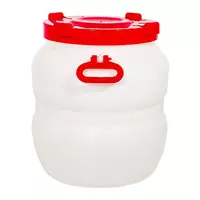 Бочка 50л, с широким горлом, 330мм, с ручками, винтовая крышка, белая