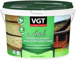 Лак ВГТ акриловый, антисептептический, 2.2 кг, Ореховое дерево