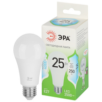 Лампа светодиодная ЭРА GREEN LINE LED ЛОН Е27 А60 25W(2500lm) 4000K 4K А60-25W-840-Е27 GL 61х150 мм