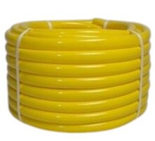 Шланг силиконовый 3/4" 18х22 мм, 20 м, 1-сл, толщина 2 мм, желтый, пищевой, Дальняя Заимка Е1М