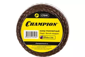 Леска для бензокосы 3.0х12 м витой квадрат Magic CHAMPION