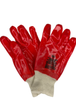 Перчатки МБС с ПВХ покрытием, с манжетой-резинкой, р.10 (XL), GM1001P-10 Rubrum
