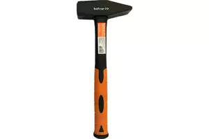 Молоток слесарный  Bohrer 400 г рукоятка фибергласс (квадратный боек, cталь 45 HRС)
