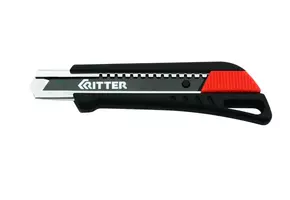 Нож Ritter Ultra с выдвижными лезвиями 18 мм (сталь SK2 Black) ABS пластик Soft-touch