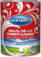 Эмаль ПФ-115 РАСЦВЕТ, черная 0.9 кг