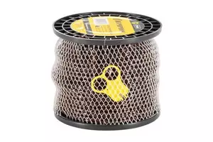 Леска для бензокосы 4.4 мм, 28 м зубчат витой+нож квадрат CHAMPION