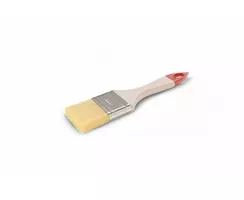 Кисть плоская Столичная 1 КФ-25х10 деревяная ручка, светлая щетина 44 мм, ширина 25 мм, толщина 10 мм, длина 180 мм