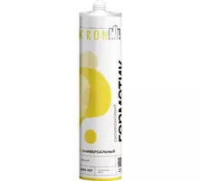 Герметик KRONbuild универсальный, силиконовый, белый, 280мл