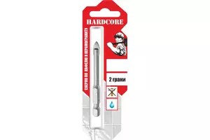 Сверло по керамограниту и керам плитке 8 мм Hardcore 2 грани