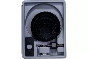 Пилы кольцевые Кедр по дереву набор 8 предметов в кейсе 51-57-67-76-88-102 мм 