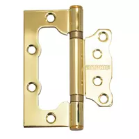 Петля накладная АЛЛЮР 100х75 мм, 2BB BP, латунь, без врезки