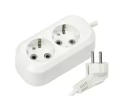 Сетевой удлинитель ПВС 3х1, 3розетки,  5м, 16А, заземление (корпус АБС-пластик) 860472