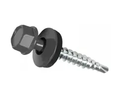  Саморез кровельный оцинкованный 4.8х28 мм RAL 7024 графитовый серый 