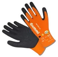 Теплые зимние перчатки Gummi р10(XL), акрил, оранжевые