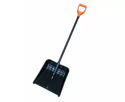 Лопата снеговая Jaguar 400х400 мм, алюминиевый черенок V-ручка 
