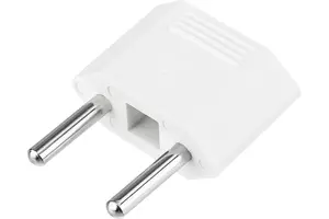 Сетевая вилка-переходник REXANT (адаптер) плоский Тефаль, 16A, белый