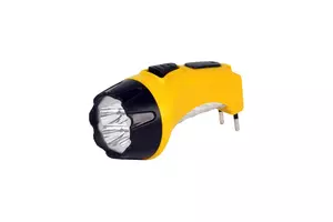 Фонарь ручной Smartbuy SBF-87-Y 4+6 LED, желтый/пластик, вилка 220V