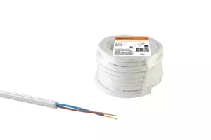 Провод ПВС 2х1.5 ГОСТ РЭМЗ/TDM соединительный, белый