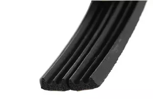 Уплотнитель Windoor E-профиль 9х4 мм черный, резиновый самоклеющийся 