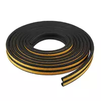 Уплотнитель Windoor P-профиль 9х5.5 мм черный резиновый самоклеющий