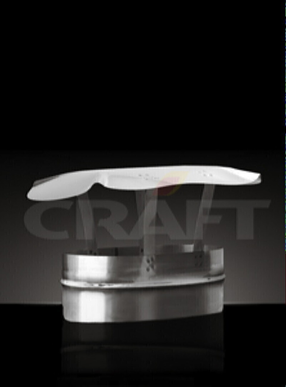 CRAFT Зонт под гильзу овал Ф 100х200 (316/0,5 мм ,матовая)