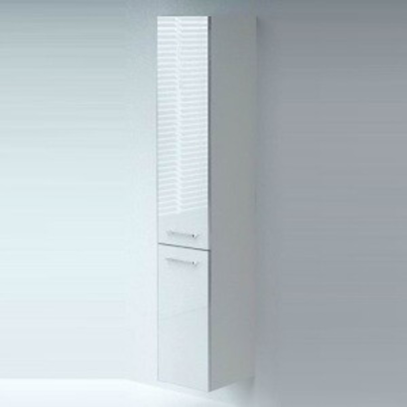 VERONA Solo шкаф-пенал 30, подвесной, 2 двери, левый, белый SL302L
