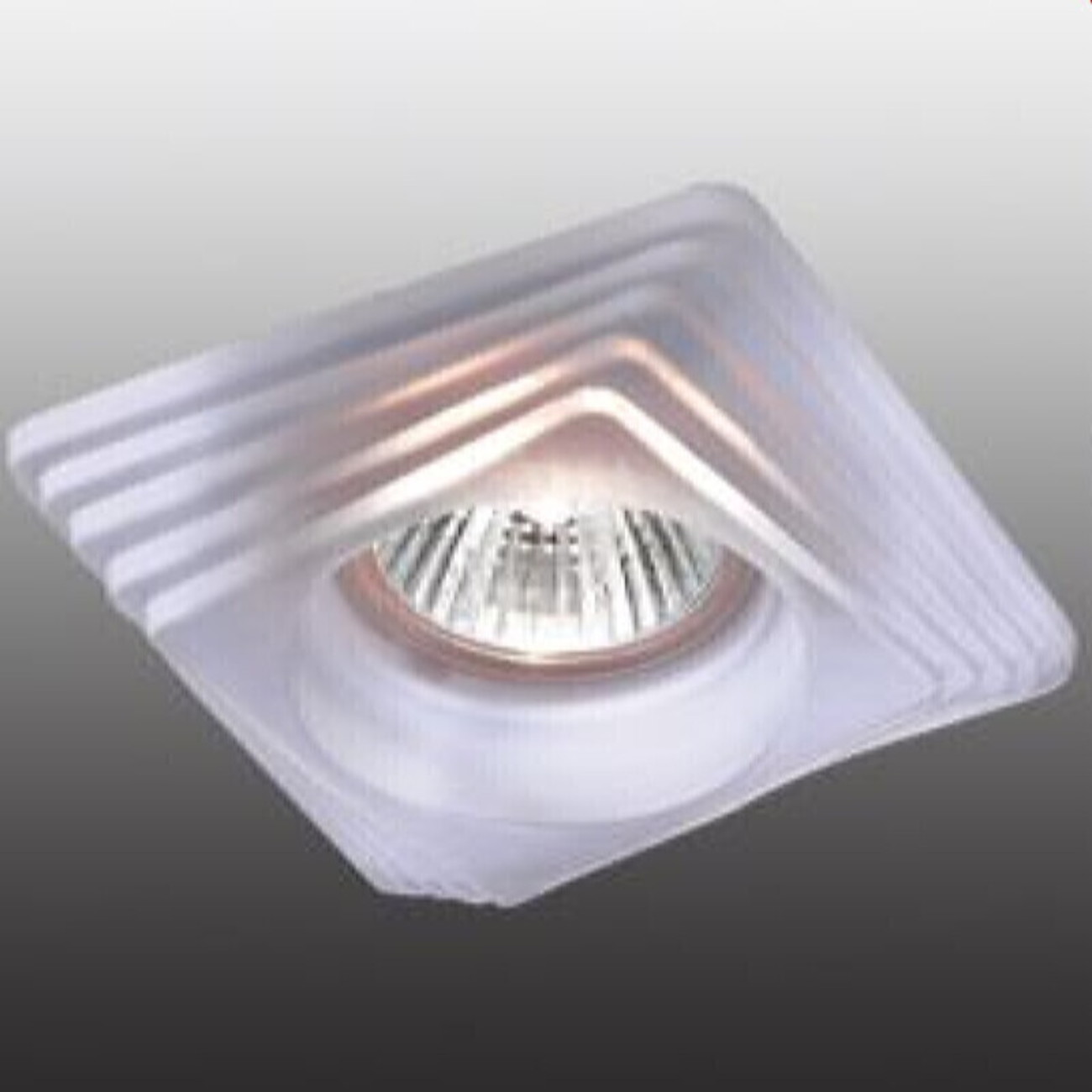 Novotech Точечный светильник, встраиваемый 369126 NT09 275 белый свет НП GX5.3 50W 12V GLASS (0018975)
