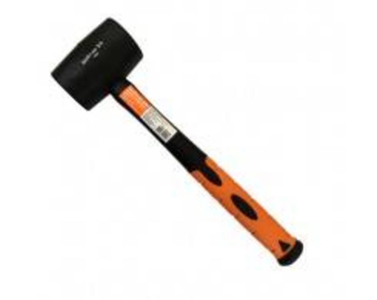Киянка Bohrer 450 г. рукоятка фибергласс с резиновым покрытием (круглый боек, черная резина)