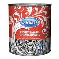 Грунт-эмаль по ржавчине РАСЦВЕТ, белая, 1.9 кг