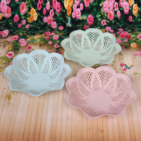 Сухарница пластиковая Цветок, 24.5х6 см фото 2