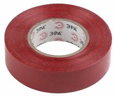 Изолента ЭРА ПВХ 15/20 красная 0.15х15 мм, 20 м  фото 2