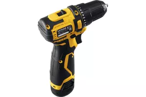 Дрель-шуруповерт бесщеточная STEHER 12 В 2АКБ (2Ач) в кейсе фото 2